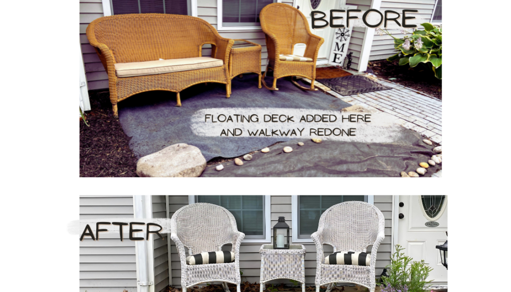 BEFORE and after wicker chairs (2)