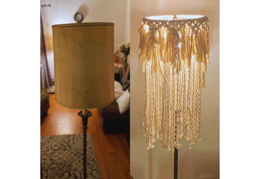 before after lamp